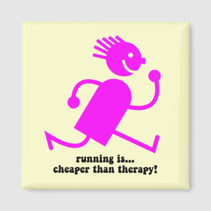 Funny running magnet