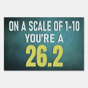 Funny Running Marathon Sign