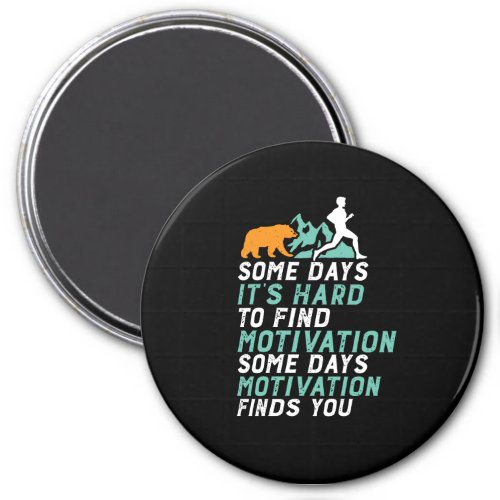 Funny Running Motivation To Run Chased By Bear Magnet