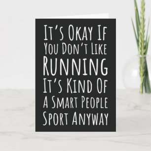 Funny Running Ornaments Runner Sports Athlete Card