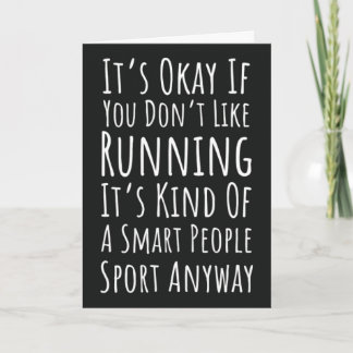 Funny Running Ornaments Runner Sports Athlete Card