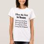 Funny Running Out of Patience Sarcastic Snarky T-Shirt
