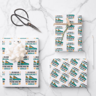 Funny Running Quote - Save My Shoes Wrapping Paper Sheets