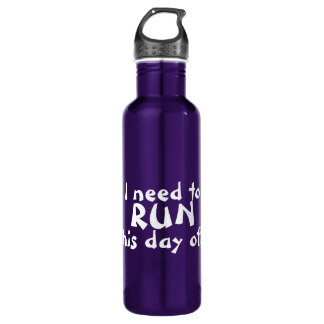 Funny Running Quote Water Bottle