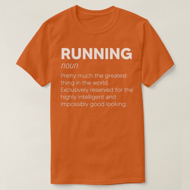 Funny Running Quotes, Running Definition, Funny Ma T-Shirt (Design Front)