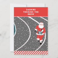 Funny Running Runner Christmas Cards