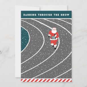Funny Running Runner Holiday Cards