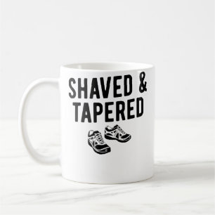 Funny Running Shaved Tapered Distance Runner Coffee Mug