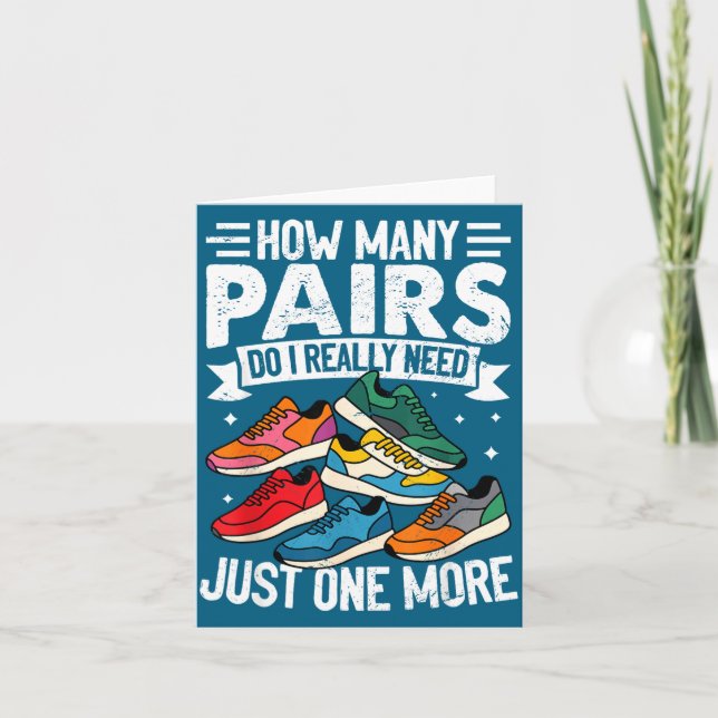 Funny Running Shirt For Men Women Runner Marathon  Card (Front)