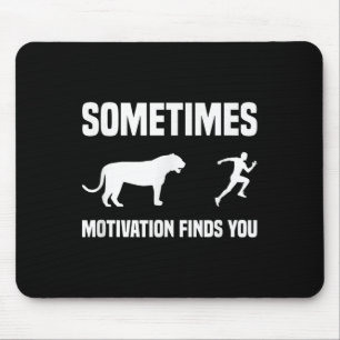 Funny Running Shirt Sport Runner Tiger Motivation  Mouse Pad