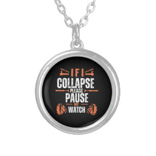 Funny-running Silver Plated Necklace
