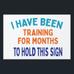 Funny Running Training Sports Marathon Yard Sign<br><div class="desc">Celebrate and motivate marathon runners with the Custom Funny Training Running Sports Marathon Yard Sign! Designed for maximum visibility with bold yellow and black colors, this personalized sign lets you add your own witty or encouraging message to cheer on athletes as they race by. Perfect for bringing smiles and support...</div>