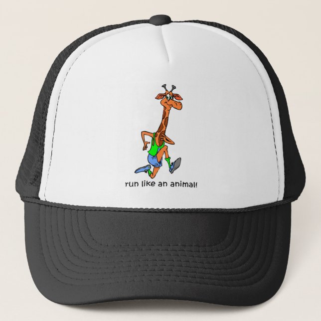 Funny running trucker hat (Front)