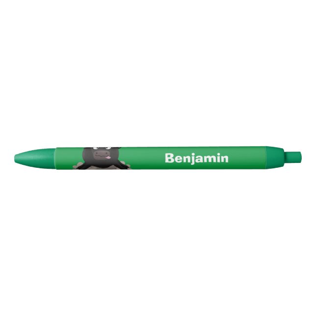 Funny running water buffalo cartoon pen (Front)
