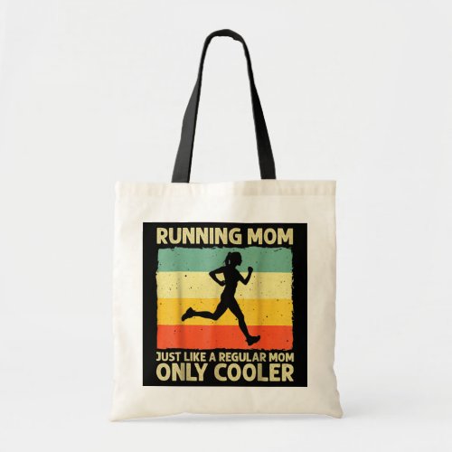 Funny Running Women Mom Marathoner Runner Coach Tote Bag