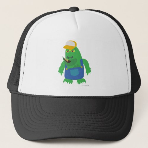 Funny Rural Country Monster Farmer Fun Design Trucker Hat