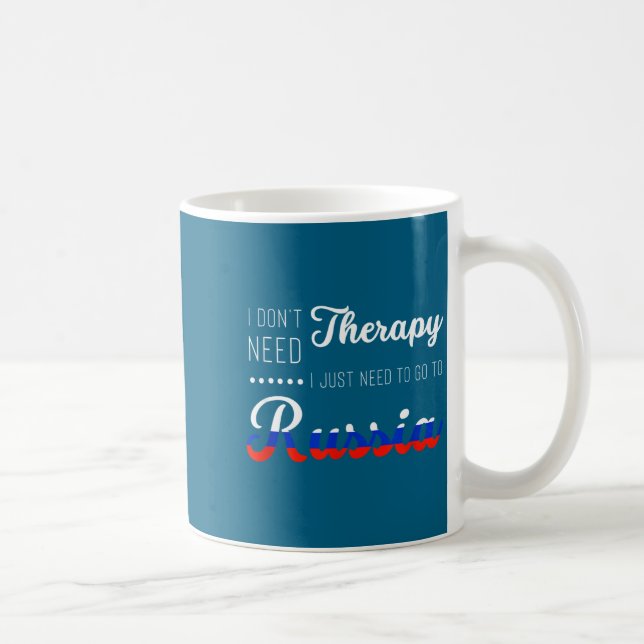 Funny Russia Summer Vacation Travel Souvenir Quote Coffee Mug (Right)