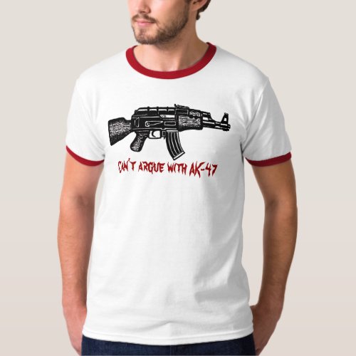 Funny russian AK 47 military t_shirt design