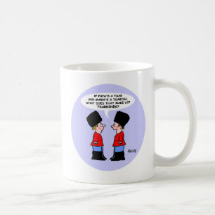 Funny Russian Tsars Kids Cartoon For History Major Coffee Mug