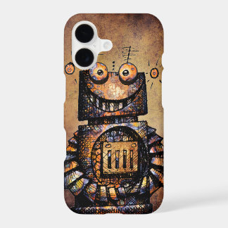 Funny Rusty Steampunk Robot iPhone 17 Case