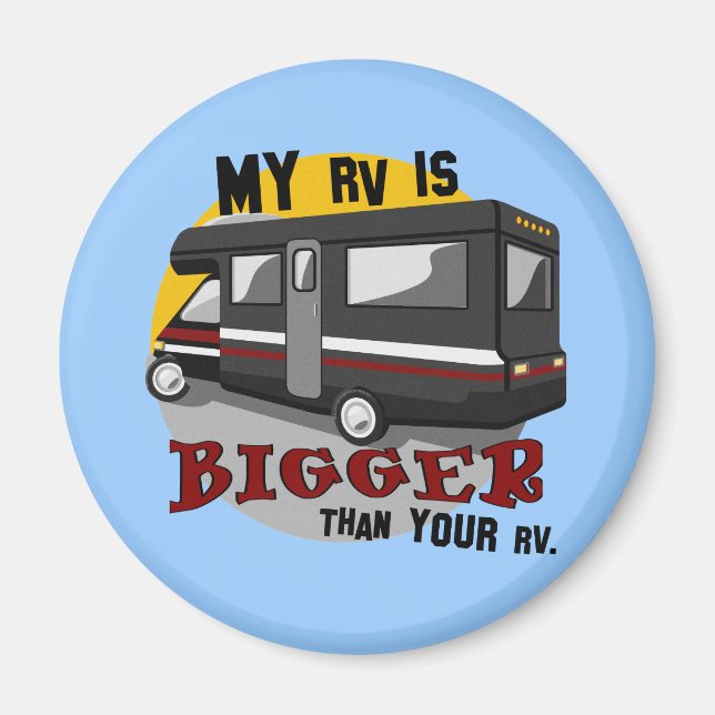 Funny RV Camping Magnet (Front)