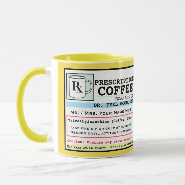 Funny RX Coffee Mug (Left)