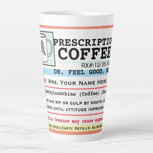 Funny RX Prescription Coffee Mug