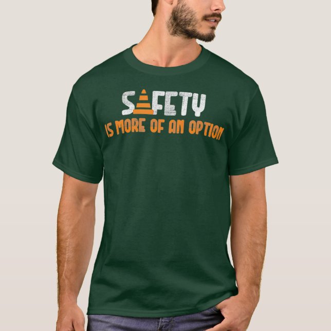 Funny Safety Sign For An Automotive Mechanic T-Shirt (Front)