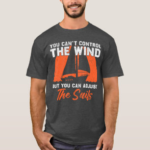 Funny Sailing Art For Men Women Sailor Sail Boat L T-Shirt