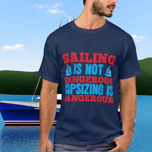 funny sailing word art  T_Shirt