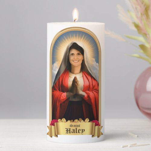 Funny Saint Haley Prayer Candle