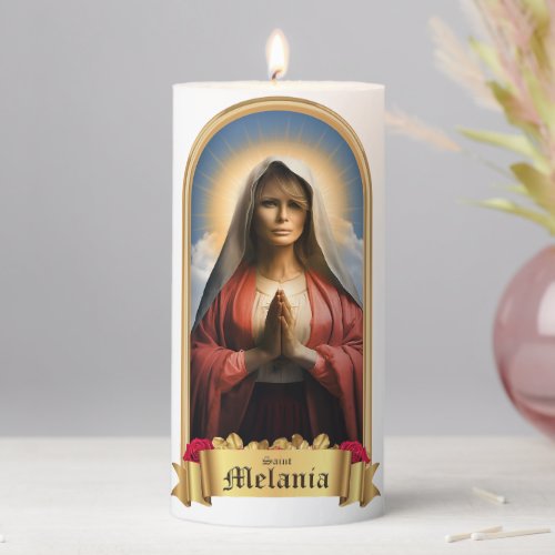 Funny Saint Melania Prayer Candle