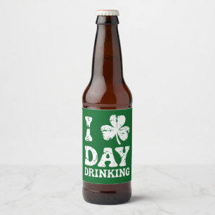 Funny Saint Patricks Day Party St Pats Funny Drink Beer Bottle Label