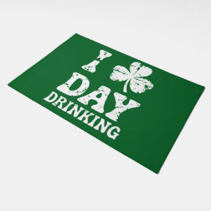 Funny Saint Patricks Day Party St Pats Funny Drink Doormat