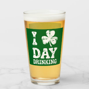Funny Saint Patricks Day Party St Pats Funny Drink Glass