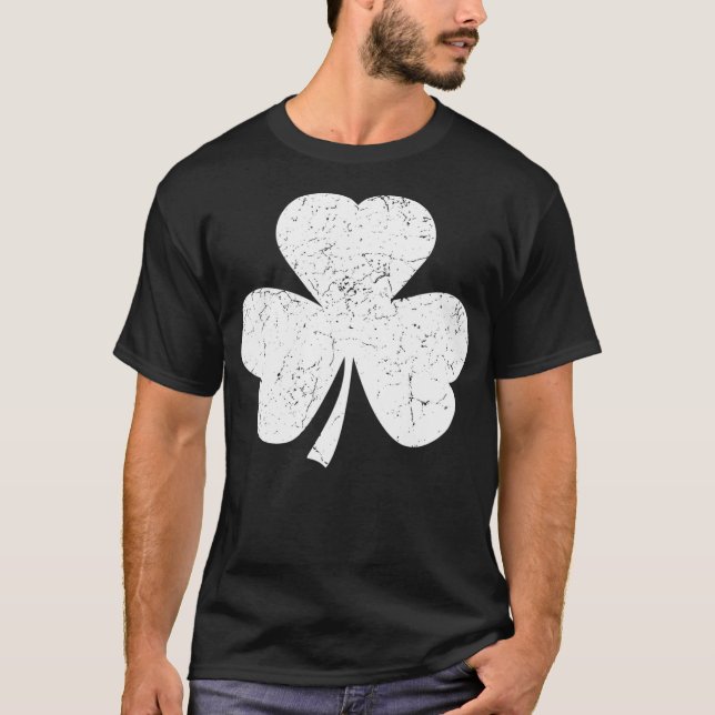 Funny Saint St Patricks Day Apparel Irish Shamrock T-Shirt (Front)