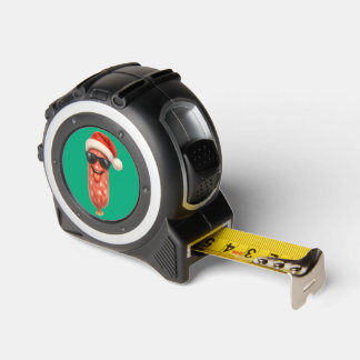 Funny salami kisses christmas tape measure