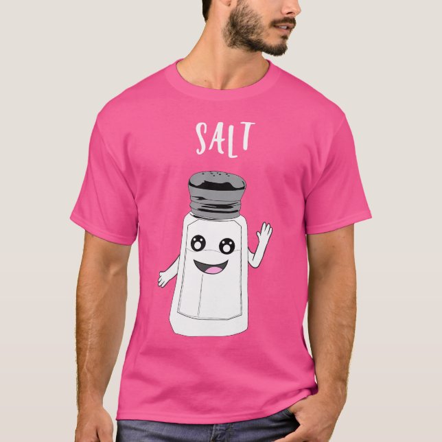 Funny Salt And Pepper Duo Valentines Halloween Eas T-Shirt (Front)