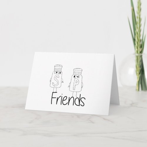 Funny Salt and Pepper Shakers Best Friends Besties Card