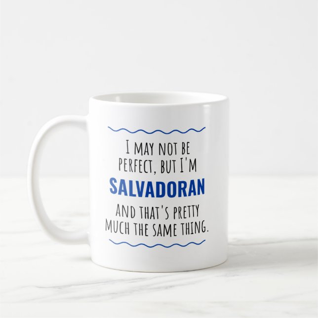 Funny Salvadorian El Salvador Gift Idea Coffee Mug (Left)