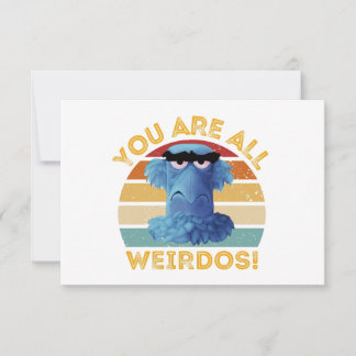 Funny Sam Eagle You are All Weirdos Gift Thank You Card