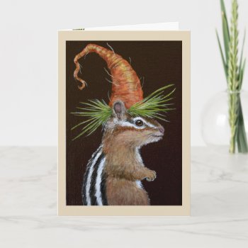 Funny Samuel The Chipmunk Greeting Card by vickisawyer at Zazzle