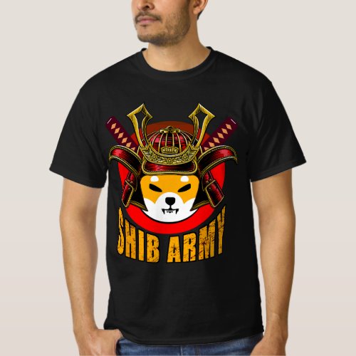 Funny Samurai Shib Army meme Perfect SHIB Cryptoc T_Shirt