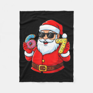 Funny Santa 67 Ice Cream Drip Christmas Xmas Boys Fleece Blanket