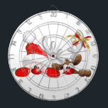 Funny Santa and Reindeer Cartoon     Dart Board<br><div class="desc">Christmas Funny Santa and Reindeer Cartoon Characters orignially made on Vector Technique! Cute image for children and for funny and Happy Christmas Holidays! Design under ESCLUSIVE COPYRIGHT BLUEDARKAT (a.k.a. BluedarkArt TheChameleonArt)</div>