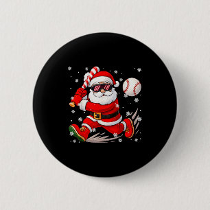Funny Santa Baseball Christmas Pajamas Xmas Men Bo Button