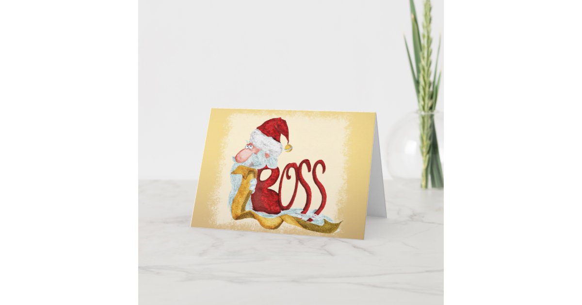 funny-santa-boss-christmas-holiday-card-zazzle