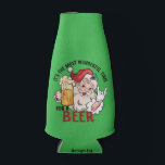 Funny Santa Can Cooler for Christmas<br><div class="desc">For any beer lover at Christmas time. You sure will need one!</div>