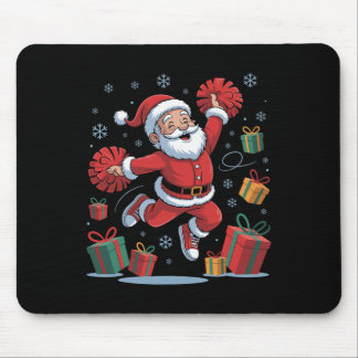 Funny Santa Cheering Cheerleading Christmas Xmas P Mouse Pad