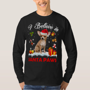 Funny Santa Chihuahua Claus Dog Christmas Decor T-Shirt